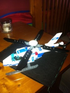 Legl Helicopter- built by Eli and Mommy Feb 2012