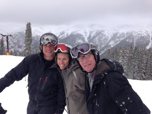 Skiing with Scot and Dad