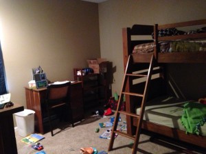 Eli's room- new desk and dresser!